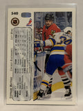 #540 Stephane Matteau Chicago Blackhawks 1992-93 Upper Deck Hockey Card