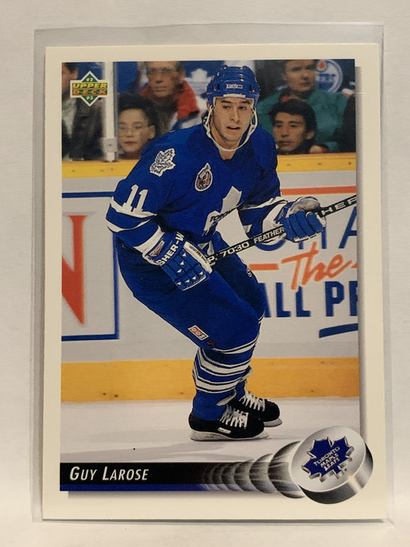 #527 Guy Larose Toronto Maple Leafs 1992-93 Upper Deck Hockey Card