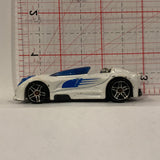 White Monoposto ©2000 Hot Wheels Diecast Car BQ