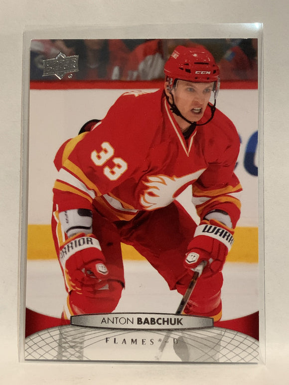 #177 Anton Babchuk Calgary Flames 2011-12 Upper Deck Series One Hockey Card