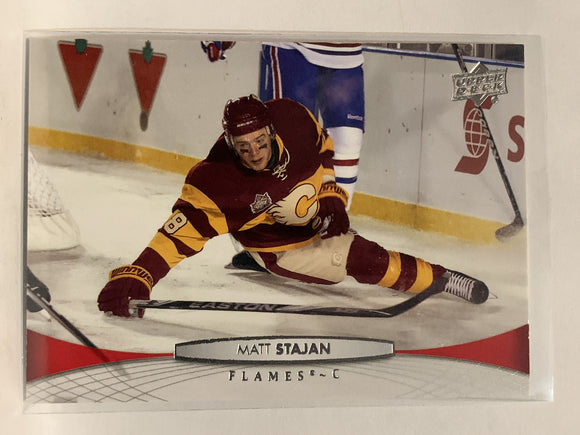#176 Matt Stajan Calgary Flames 2011-12 Upper Deck Series One Hockey Card