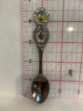 Cranbrook BC Canada Maple Leaf Dogwood Flower Souvenir Spoon