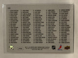 #199 Checklist Vancouver Canucks 2011-12 Upper Deck Series One Hockey Card
