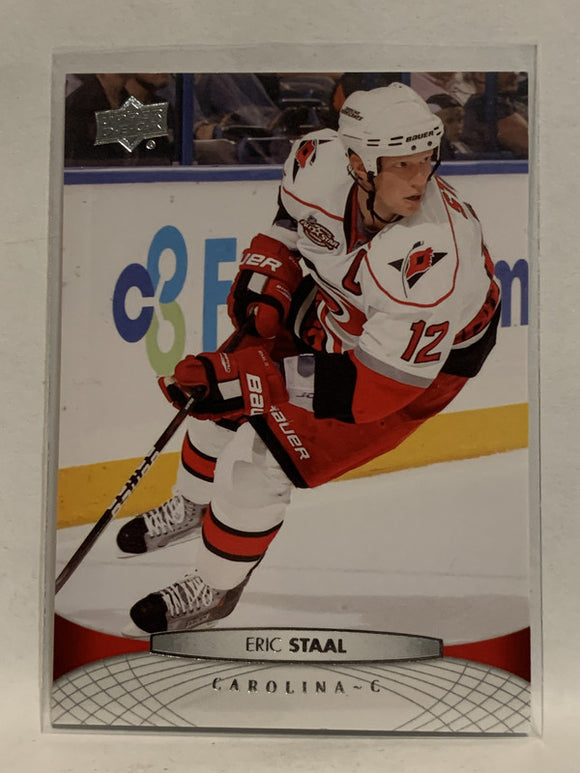 #169 Eric Staal Carolina Hurricanes 2011-12 Upper Deck Series One Hockey Card