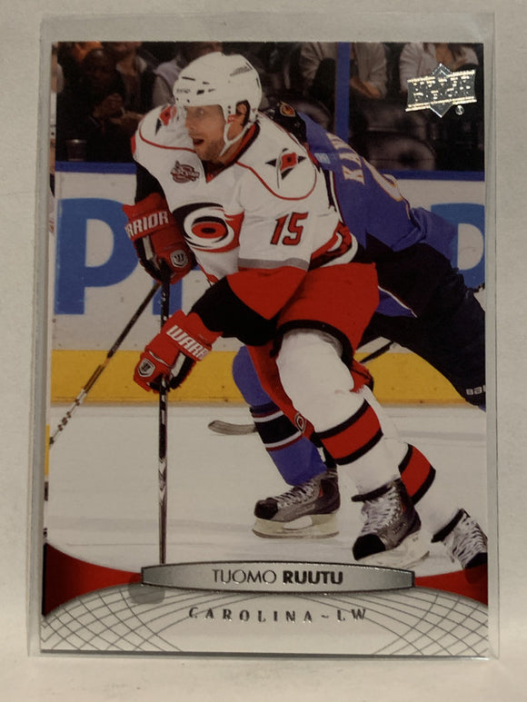 #171 Tuomo Ruutu Carolina Hurricanes 2011-12 Upper Deck Series One Hockey Card