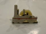 Train Engine White Lapel Hat Pin