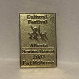 Alberta Seniors Games 2003 Fort McMurray Lapel Hat Pin