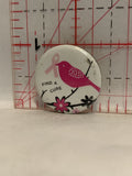 Find a Cure Breast Cancer Pink Ribbon Button Pinback