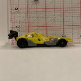 Yellow Mcdonalds Stock Racer ©2012 Hot Wheels Diecast Car BQ