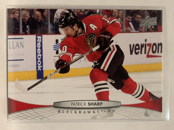 #161 Patrick Sharp Chicago Blackhawks 2011-12 Upper Deck Series One Hockey Card