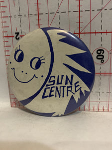 Sun Centre Button Pinback