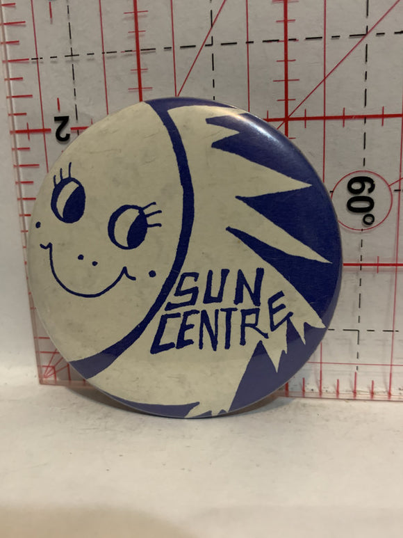 Sun Centre Button Pinback