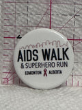 AIDS Walk & Superhero Run Edmonton Alberta  Lapel Pin