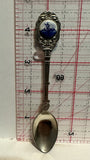 Blue White Windmill Souvenir Spoon