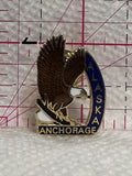 Anchorage Alaska Bald Eagle  Lapel Pin
