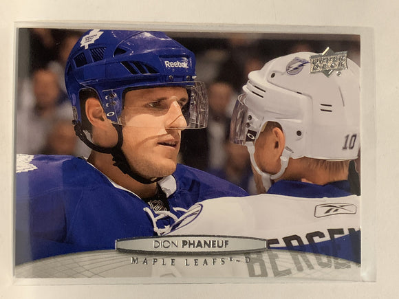 #20 Dion Phaneuf Toronto Maple Leafs 2011-12 Upper Deck Series One Hockey Card