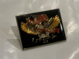 Don't Mess With The USA Flag Lapel Hat Pin