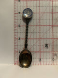 Blue White Clock Souvenir Spoon
