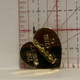 Dove on a Heart Lapel Hat Pin