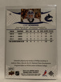 #18 Cory Schneider Vancouver Canucks 2011-12 Upper Deck Series One Hockey Card