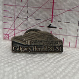 Calgary Herlad 1981 91 Newspaper  Lapel Pin