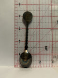 Blue White Windmill Souvenir Spoon