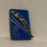 Calgary '88 Winter Olympics ski Jumping Lapel Hat Pin