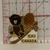 Ski Canada Beaver Lapel Hat Pin