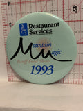 Restaurant Services Mountain Magic Banff Food Show 1993 Button Pinback