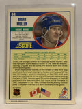#84 Brian Mullen New York Rangers 1990-91 Score Hockey Card