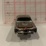 Silver  67 Pontiac GTO ©1998 Hot Wheels Diecast Car BF