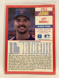 #263 Jeff Russell Texas Rangers 1990 Score Baseball Card