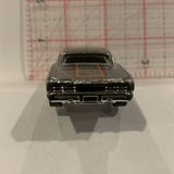 Silver  67 Pontiac GTO ©1998 Hot Wheels Diecast Car BF