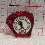 Minor Baseball Association Red Deer Glove  Lapel Pin