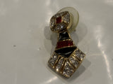 Bejeweled Tear Drop Lapel Hat Pin