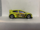Yellow '12 Ford Fiesta 2011 Hot Wheels Loose Diecast Car 1/64 IH