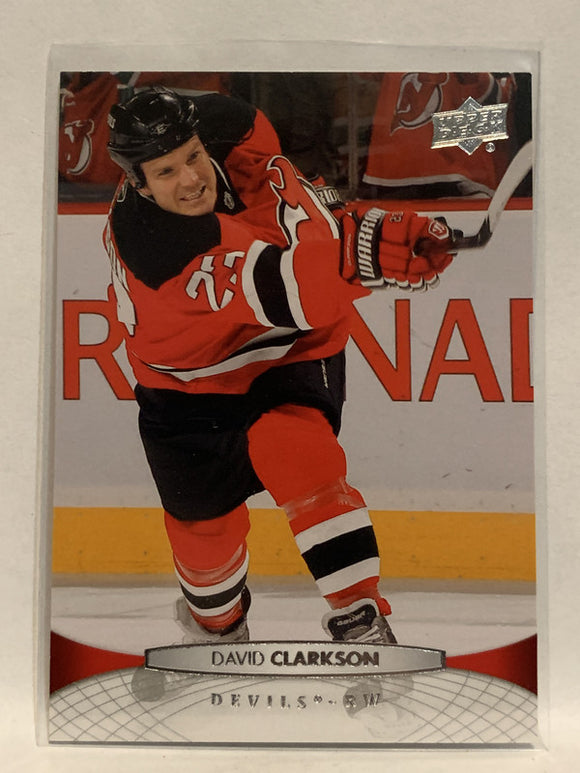 #92 David Clarkson New Jersey Devils 2011-12 Upper Deck Series One Hockey Card