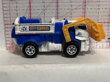 Blue White City Services Garbage Gulper BDV59 M43 2013 Matchbox Diecast Car