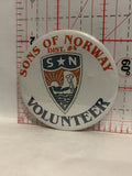 Sons of Norway Dist #4 Volunteer Button Pinback