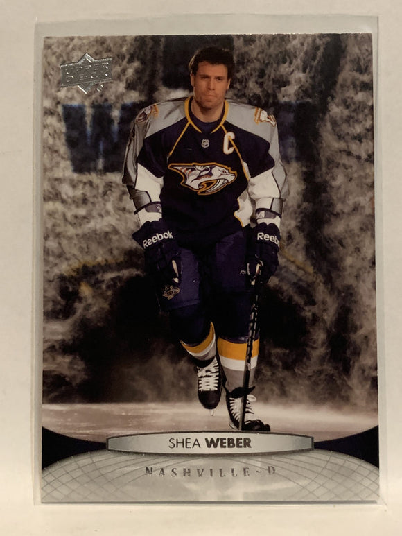 #97 Shea Weber Nashville Predators 2011-12 Upper Deck Series One Hockey Card