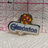 Edmonton Alberta Flower  Lapel Pin