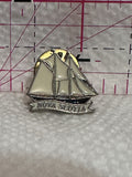 Nova Scotia Schooner Ship Boat  Lapel Pin
