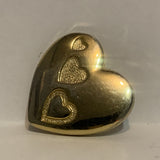 Hearts on a Heart Lapel Hat Pin