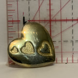 Hearts on a Heart Lapel Hat Pin