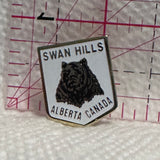 Swan Hills Alberta Canada Grizzly Bear  Lapel Pin