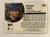 #585 Wendel Clark Toronto Maple Leafs 1991-92 Pro Set Hockey Card