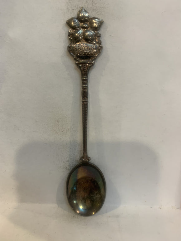 Victoria BC Dogwood Flower Souvenir Spoon