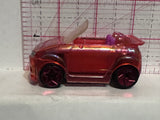 Red Clear Polly Pocket Convertible 2007 Mattel Diecast Car