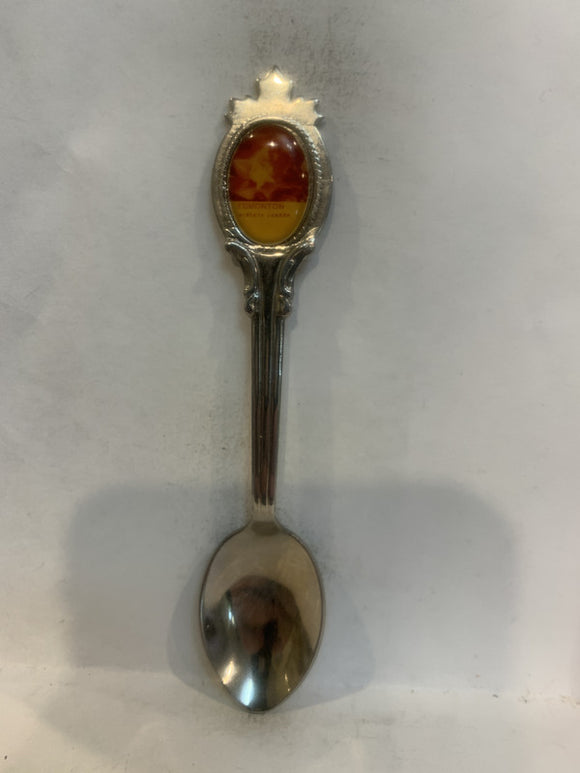 Edmonton Alberta Canad Wild Rose Souvenir Spoon