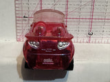 Red Clear Polly Pocket Convertible 2007 Mattel Diecast Car